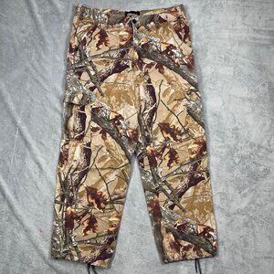 Outfitters Ridge Camo Cargo Pants Mens L (36/38) Hunting Outdoor 100% Cotton